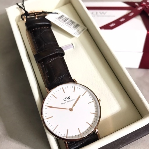 DW ダニエルウェリントン レディースクォーツ 36mm  【Daniel Wellington】0510DWクラシック　36mm　ローズゴールド×ヨーク