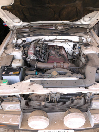 白い稲妻 日産シルビアrs Us110 不動車 がじゅ丸 千葉のシルビアの中古車 ジモティー