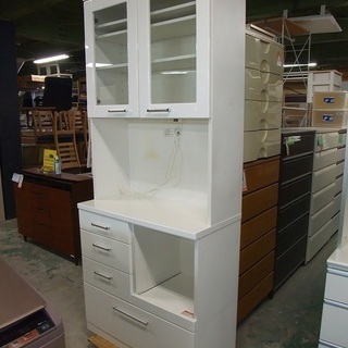 R1717) ニトリ キッチンボード ESVII 2012年製! 食器棚 店頭取引大歓迎♪