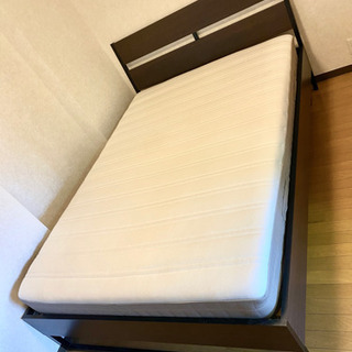 IKEA イケア TRYSIL ダブルベッド フレーム マットレス