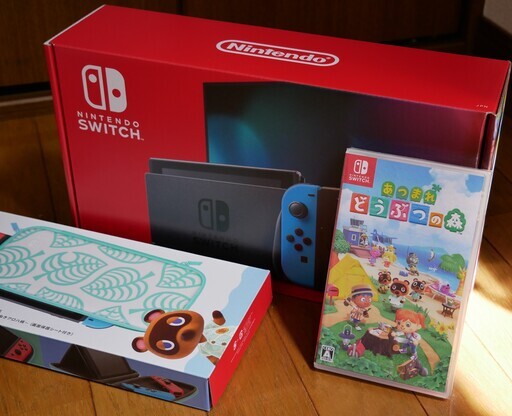 新品 Nintendo Switch 本体 ネオン あつ森セット 単品35000円
