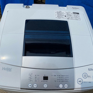 ハイアール 6.0kg 全自動洗濯機 ホワイトHaier JW-K60M(W)(0805c)