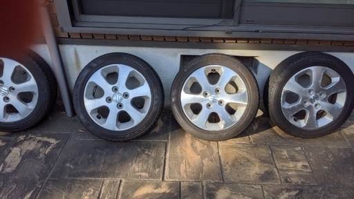 9分山 165/55R14 夏タイヤ＆ホイール　軽自動車 suzuki 純正 アルミ 　ＭＲワゴン　サマー　4本セット