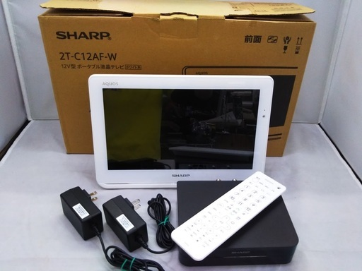 SHARP AQUOS ポータブル液晶テレビ ハイビジョン 防水 ワイヤレス設計 2T-C12AF