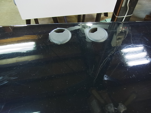 DJテーブル DODAI-1480 ブラック ヘッドホン掛け カウウンター 机 DJ