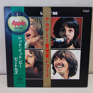 BEATLES ビートルズ　レットイットビー　丸帯付LP 赤盤 BEATLES ビートルズレットイットビー丸帯付LP 赤盤