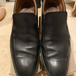 Clarksの革靴（ブラック、紐なし）