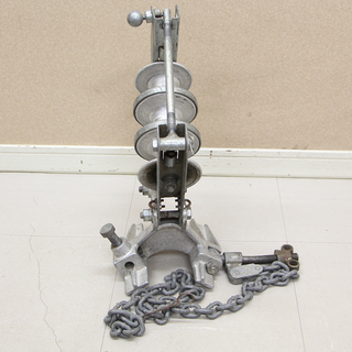 ケーブル布設工事用機材 金車 3連 朝日金属精工②(HD765wY) ケーブル布設工事用機材 金車 3連 朝日金属精工②(HD765wY)