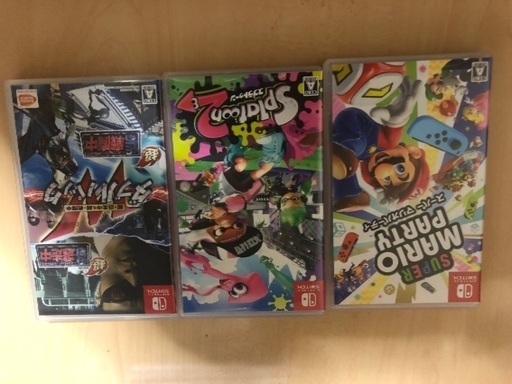 スプラトゥーン2 超逃走中　マリオパーティ　ニンテンドースイッチ　nintendo  swich ソフト　美品