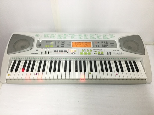 CASIO(カシオ)★電子ピアノ★光ナビゲーションキーボード★LK-58★ホワイト★折り畳みスタンド付属