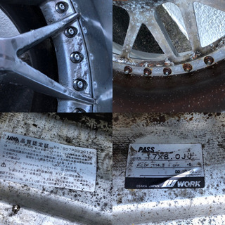 work EFORS 114.3 5穴　17インチ　訳あり　格安　メッシュ