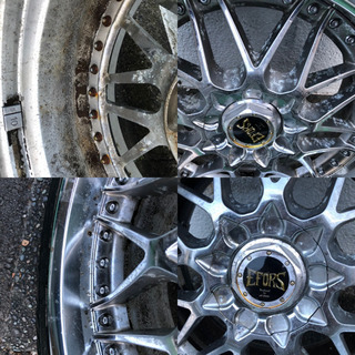 work EFORS 114.3 5穴　17インチ　訳あり　格安　メッシュ