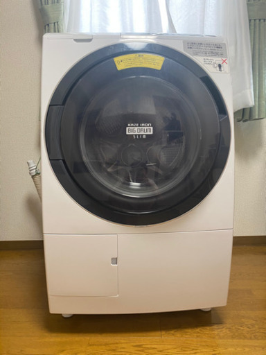 HITACHI 2017年製 ドラム式洗濯機 10キロ（乾燥6キロ）風アイロン 