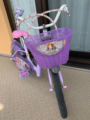 自転車 18インチ プリンセスソフィア 子供用自転車 18インチ 紫色