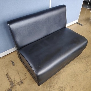 ニトリ 黒合皮 二人掛けソファー『美品中古』複数入荷！【リサイクル