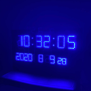 【Felio(フェリオ) デジタル壁掛け時計 アギラ ブルーLE...