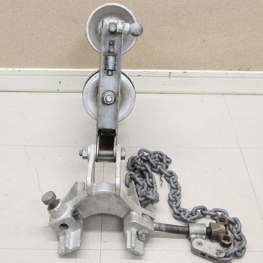 ケーブル布設工事用機材 金車 3連+1? 朝日金属精工②(HD769wY)