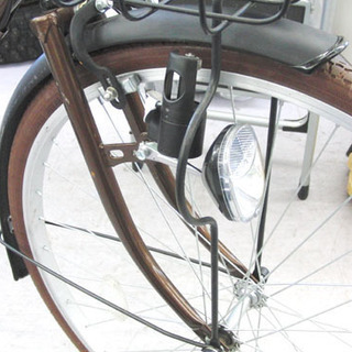 26インチ 6段切替 自転車 鍵 荷台付き シティサイクル アサヒ Eleanor