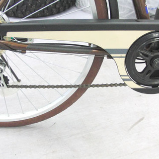 26インチ 6段切替 自転車 鍵 荷台付き シティサイクル アサヒ Eleanor