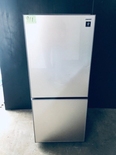 ✨高年式✨911番 シャープ✨ノンフロン冷凍冷蔵庫✨SJ-GD14D-C‼️