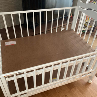 値下げ◇ベビーベッド セット 一式(ファミリア カトージ ソフィア)