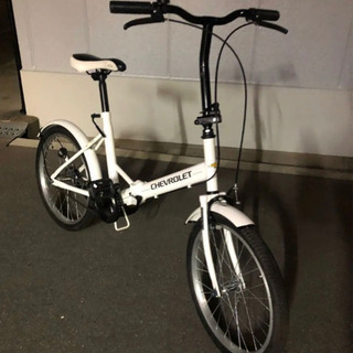 ☆美品☆CHEVROLET 20インチ折りたたみ自転車 カバー付き