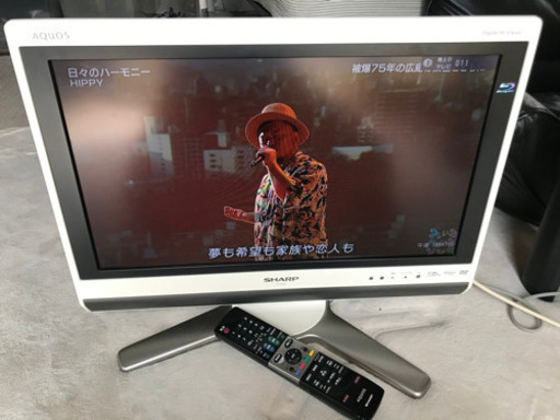 シャープ 20V型 液晶 テレビ AQUOS LC-20DX1B ハイビジョン ブルーレイレコーダー内蔵 2009年モデル