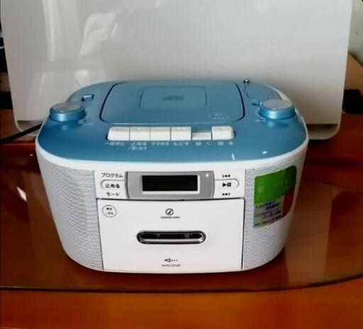 コンパクトで使い易いCDラジカセ ☆動作保証付