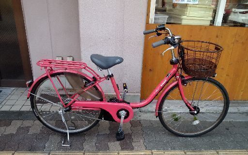 (本体のみ)Panasonic ViViStyleDX 26吋電動アシスト自転車(レッドジンジャー)