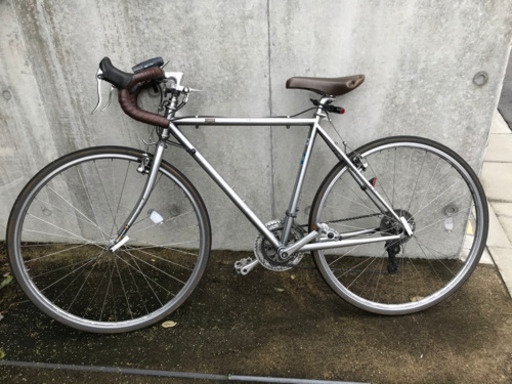 ブリジストン　クロモリ　CHeRO 「クエロドロップ」ミラー、テール、フロントライト付き　510mm