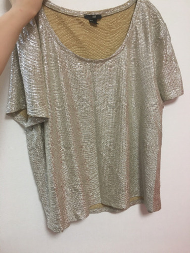 レディースtシャツ新品h M エイチアンドエムトップスシルバー れとりばぁ 金沢 のtシャツ レディース の中古 古着あげます 譲ります ジモティーで不用品の処分