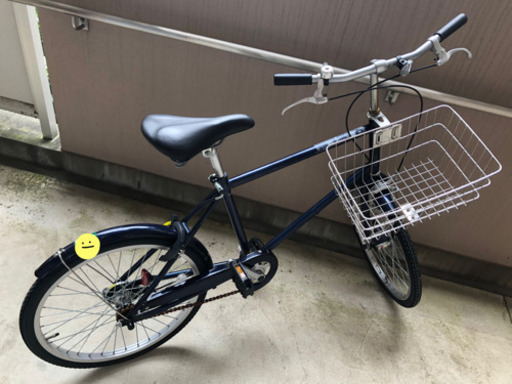 無印良品 ２０型フル装備自転ネイビーオートライト バスケット 後輪錠付き なべ 池尻大橋の自転車の中古あげます 譲ります ジモティーで不用品の処分