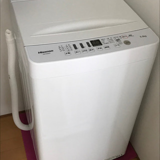 ☆ジモティ割あり☆ Hisense ハイセンス 洗濯機 5.5kg 22年製 動作確認