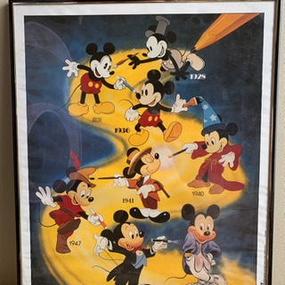 🍀Mickey Mouse  ポスター額入り🍀