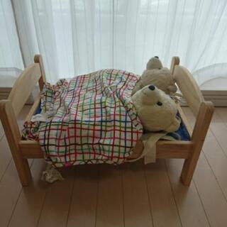 （売約済）IKEA DUKTIG ベッド 猫用 人形用