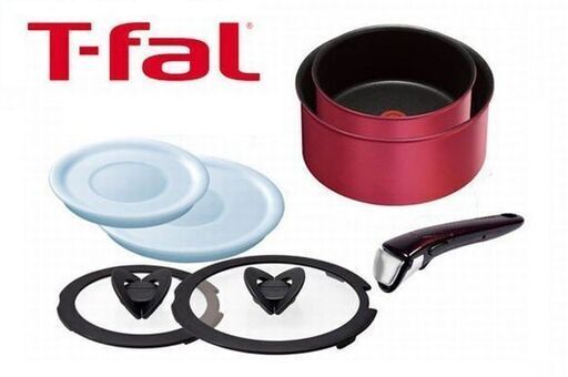 ◆新品　T-fal（ティファール）インジニオ・ネオ IH対応 ルビー・エクセレンス　７点セット◆