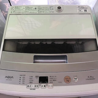 GM108　洗濯機　アクア　2017年　4.5㎏　安心6か月保証...