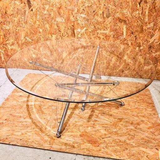 【売約済み】Cassina　カッシーナ 713 ローテーブル ガラス　センターテーブル　リビングテーブル　ソファーテーブル
