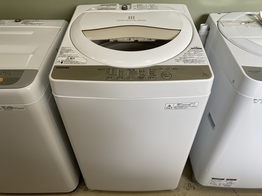 洗濯機 東芝 TOSHIBA AW-5G3(W) 2016年製 5.0kg 中古品