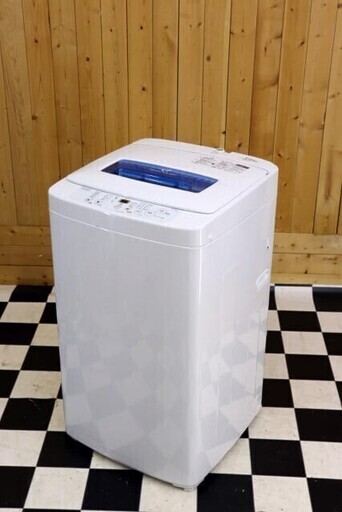 【２】全自動洗濯機　Haier JW-K42H 2014年製　4.2kg　ホワイト　単身様　住まい　洗濯　生活