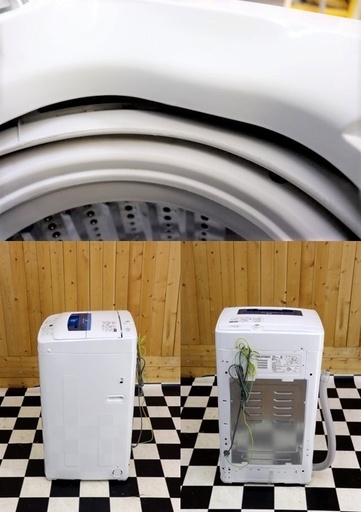 【２】全自動洗濯機　Haier JW-K42H 2014年製　4.2kg　ホワイト　単身様　住まい　洗濯　生活