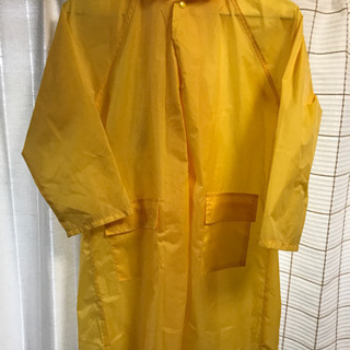 美品！子供用レインコート雨具カッパ130黄色