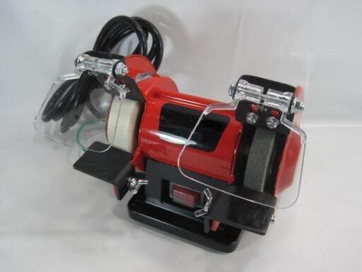新品【両頭グラインダー】ミニタイプ/細かい加工に/砥石/削り/ポリッシャー/バフ/小型/ベンチグラインダー/磨き/研磨/細工/パフ