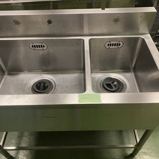 業務用二槽シンク　1100x600x970