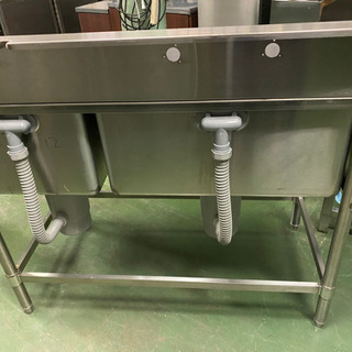 業務用二槽シンク　1100x600x970