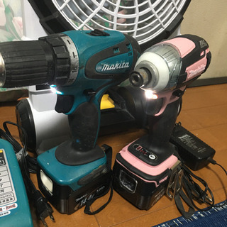 14.4Vセット マキタ インパクトドライバー DIYセット ドリル 丸のこ 扇風機