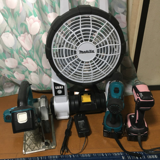 14.4Vセット マキタ インパクトドライバー DIYセット ドリル 丸のこ 扇風機