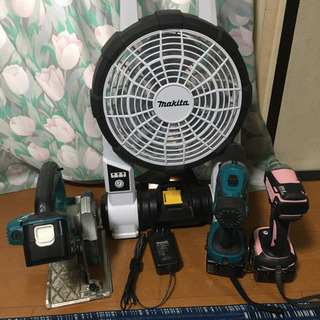 14.4Vセット マキタ インパクトドライバー DIYセット ドリル 丸のこ 扇風機