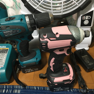 14.4Vセット マキタ インパクトドライバー DIYセット ドリル 丸のこ 扇風機