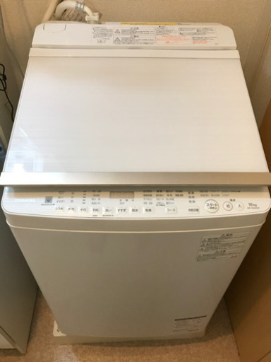 東芝 洗濯機10㎏ ZABOON AW-10SV6(W) [グランホワイト]